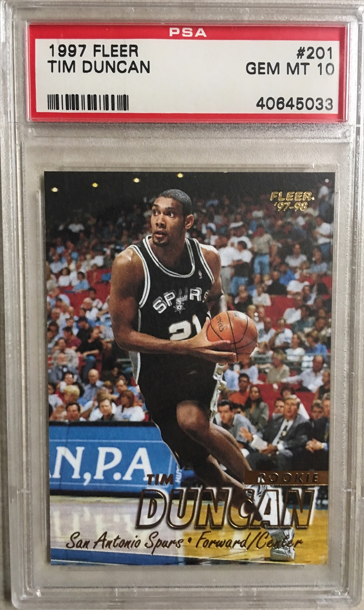 upper deck tim duncan rookie card