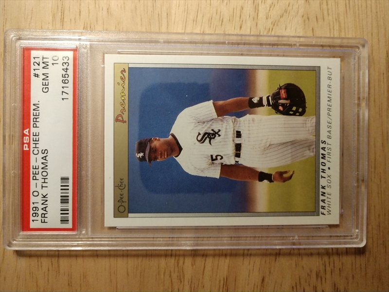 1991 O-pee-chee Premier Frank Thomas White Sox First Base 