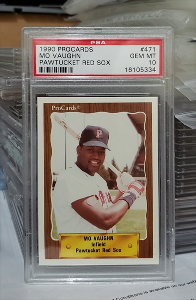 1991 Leaf Mo Vaughn Gold Leaf Rookies Card