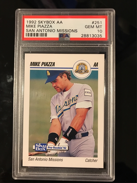 Mike Piazza Rookie Card 1993 SP Platinum Power #PP15 PSA 9