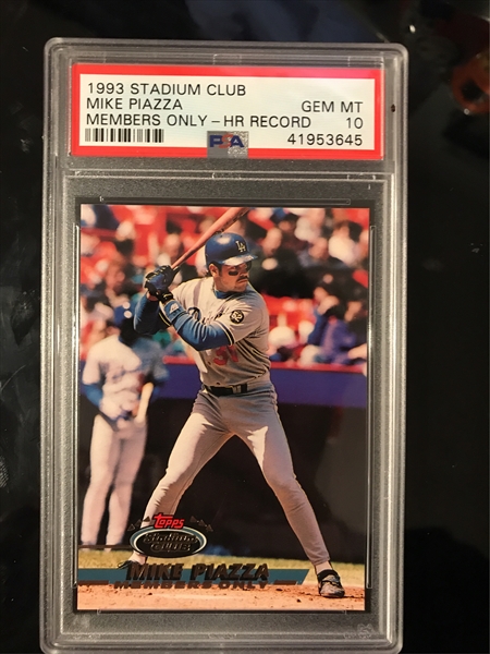 Mike Piazza 1993 NL Rookie Of The Year Signed Los Angeles Dodgers Jers —  Showpieces Sports