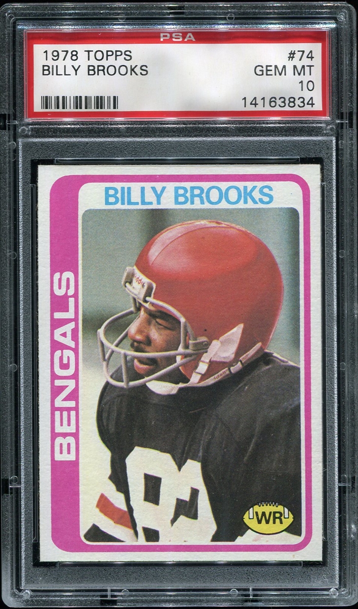 : 1978 Topps # 74 Billy Brooks Cincinnati Bengals