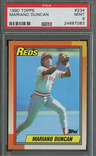 Lou Piniella Signed 1990 Topps Baseball Card - Cincinnati Reds