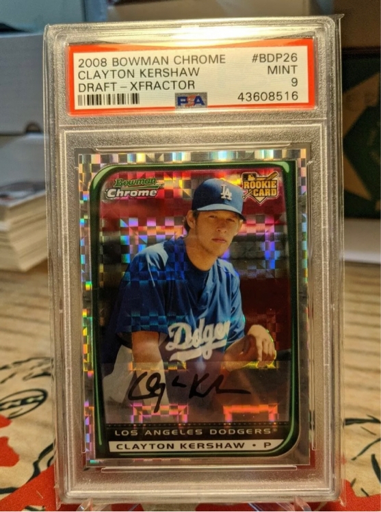 Clayton Kershaw 2008 Bowman Draft Prospects Series Mint ROOKIE