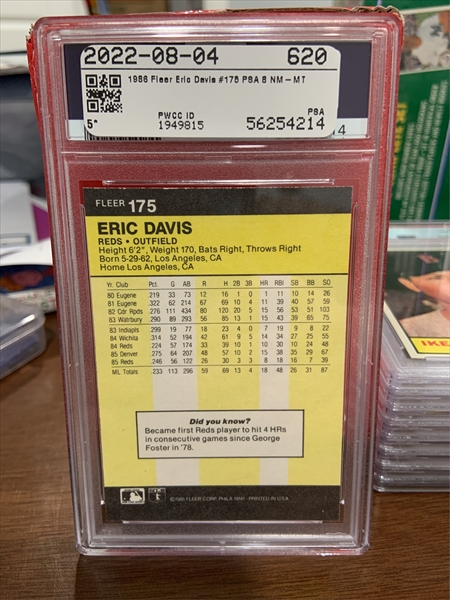 Baseball - Eric Davis Basic & Collector Issues Set: Eric the Red