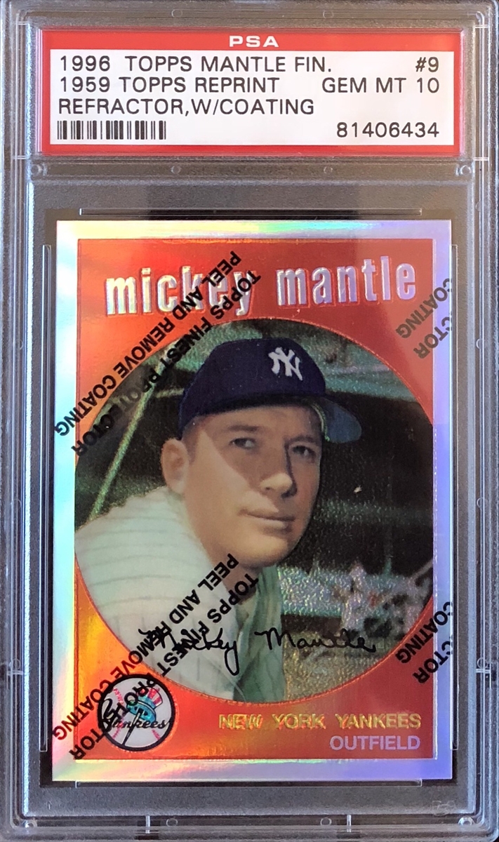 Topps store finest red xfractor 138/250 mickey mantle