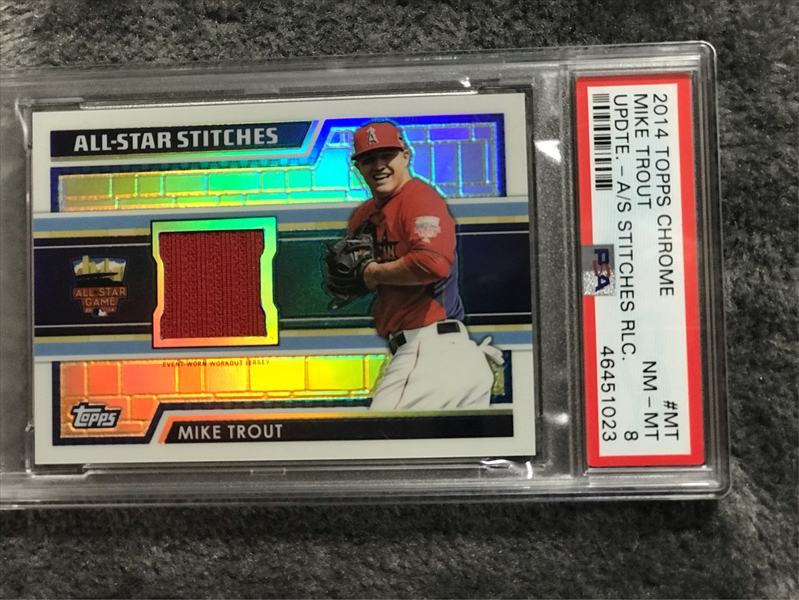 2014 Topps Update All Star Stitches ASRMT Mike Trout All-Star Game Jersey