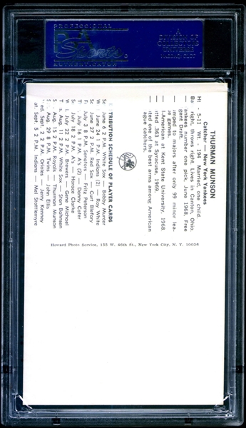 THURMAN MUNSON 1977 Hostess 5 Baseball Card New York 