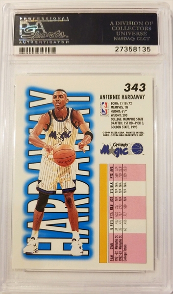 Anfernee "Penny" Hardaway Basketball Cards (8 to choose