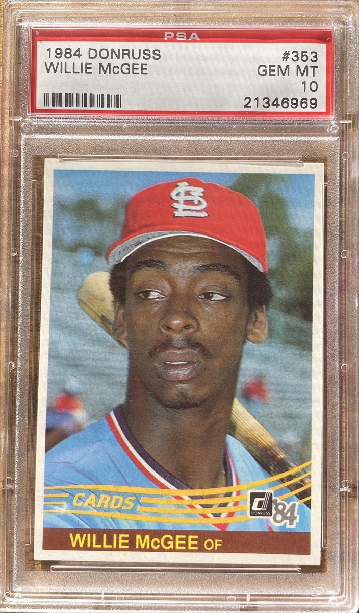 Willie McGee PSA DNA Signed 1987 Donruss Autograph