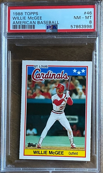 Willie McGee - St. Louis Cardinals (MLB Baseball Card) 1988 Topps