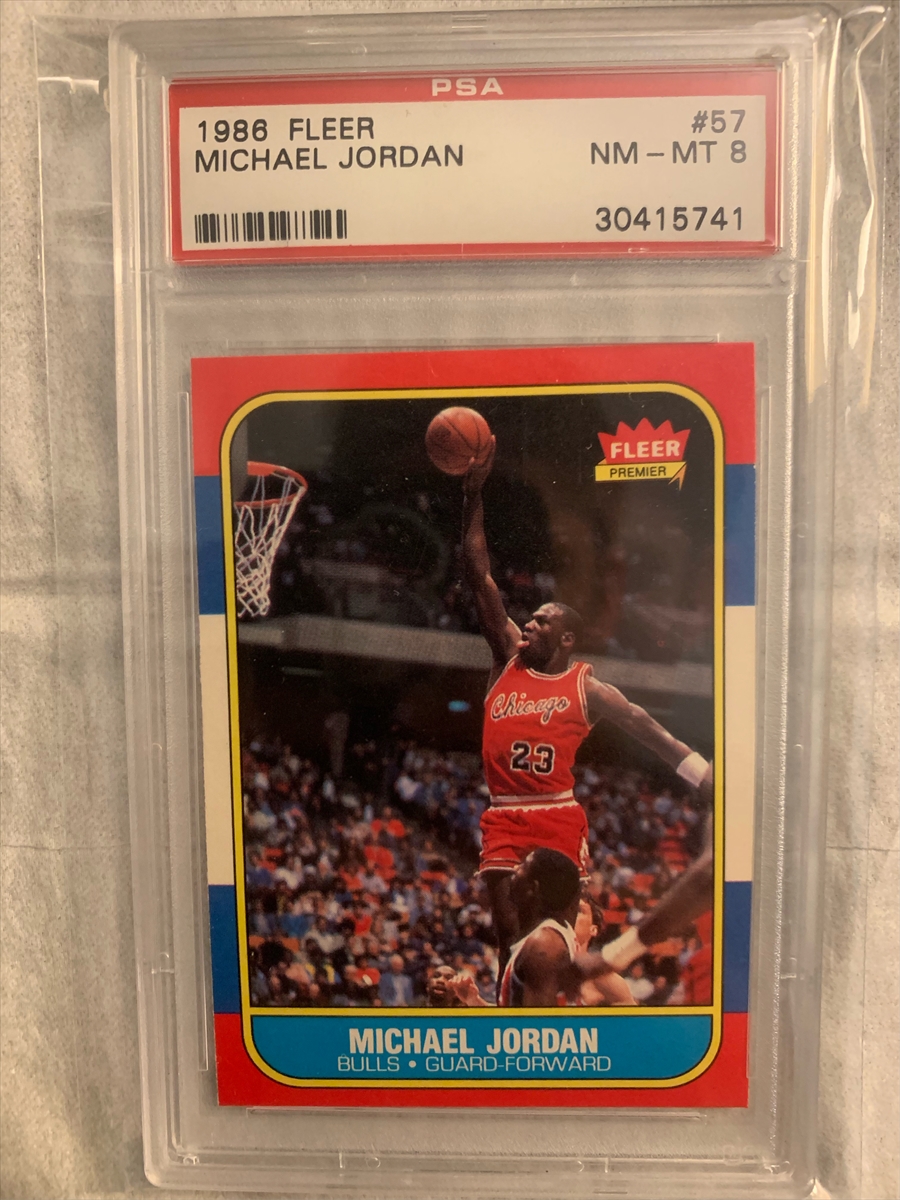 1986 fleer jordan psa