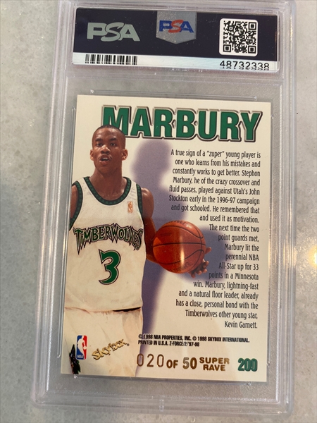 PSA Set Registry Showcase: Stephon Marbury collection