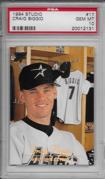 Craig Biggio 2005 Donruss Studio Portraits Blue # SP97 Ltd Ed of 45