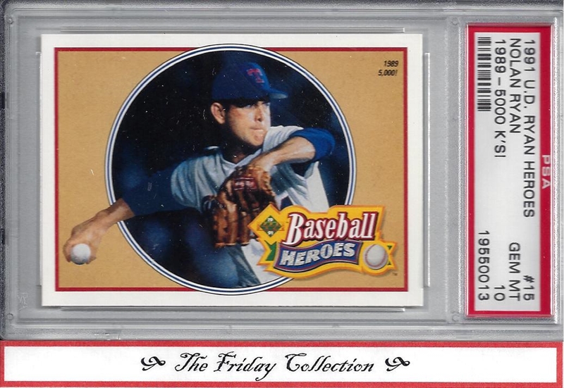 Baseball - 1991 Upper Deck Nolan Ryan Heroes: The Friday Collection Set ...