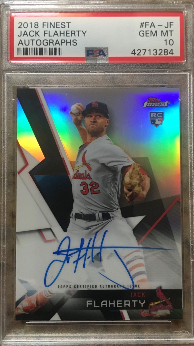 Jack Flaherty Autographed Card Cardinals No COA 