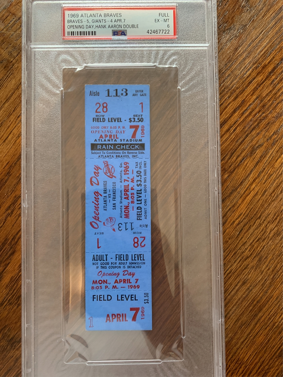 Tickets Showcase Image Gallery: Atlanta Braves Tickets 1966