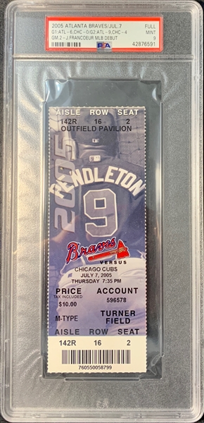 PSA Set Registry Showcase: Atlanta Braves Tickets 1966