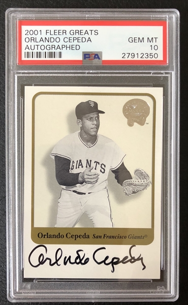 Orlando Cepeda Autographed Signed 1989 Swell Baseball Greats Card -  Autographs