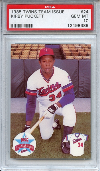 Kirby Puckett 1996 Upper Deck Trading Card. PSA Auto – Brigandi