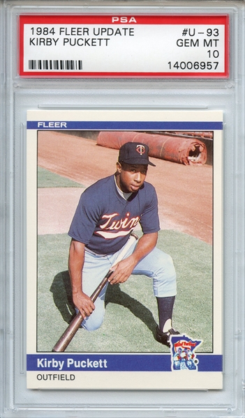  1992 Upper Deck # 254 Kirby Puckett Minnesota Twins