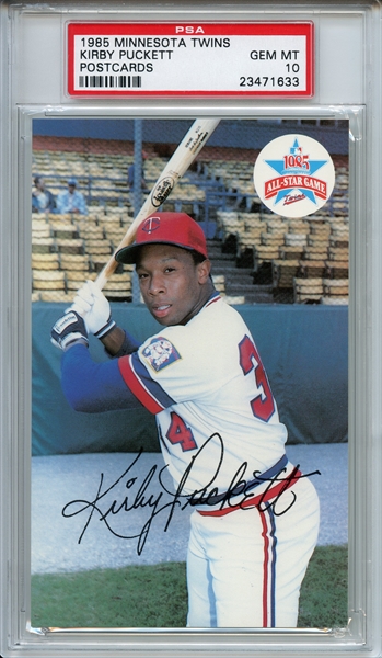 Kirby Puckett 1996 Upper Deck Trading Card. PSA Auto – Brigandi