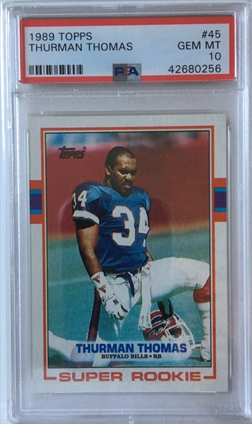 Football - Thurman Thomas Rookie Set: Hail Mary Cards Set Image Gallery