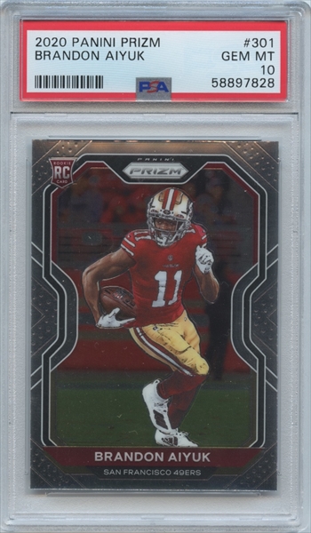 Brandon Aiyuk PA-17 San Francisco 49ers Rookie Card Panini 