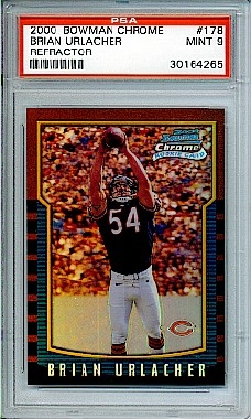 Brian Urlacher Chicago Bears 2004 Fleer Showcase Grace Silver