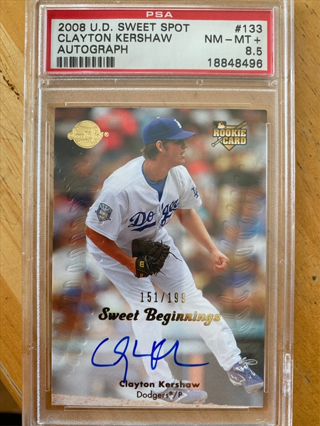  Clayton Kershaw Rookie Card 2008 Stadium Club First