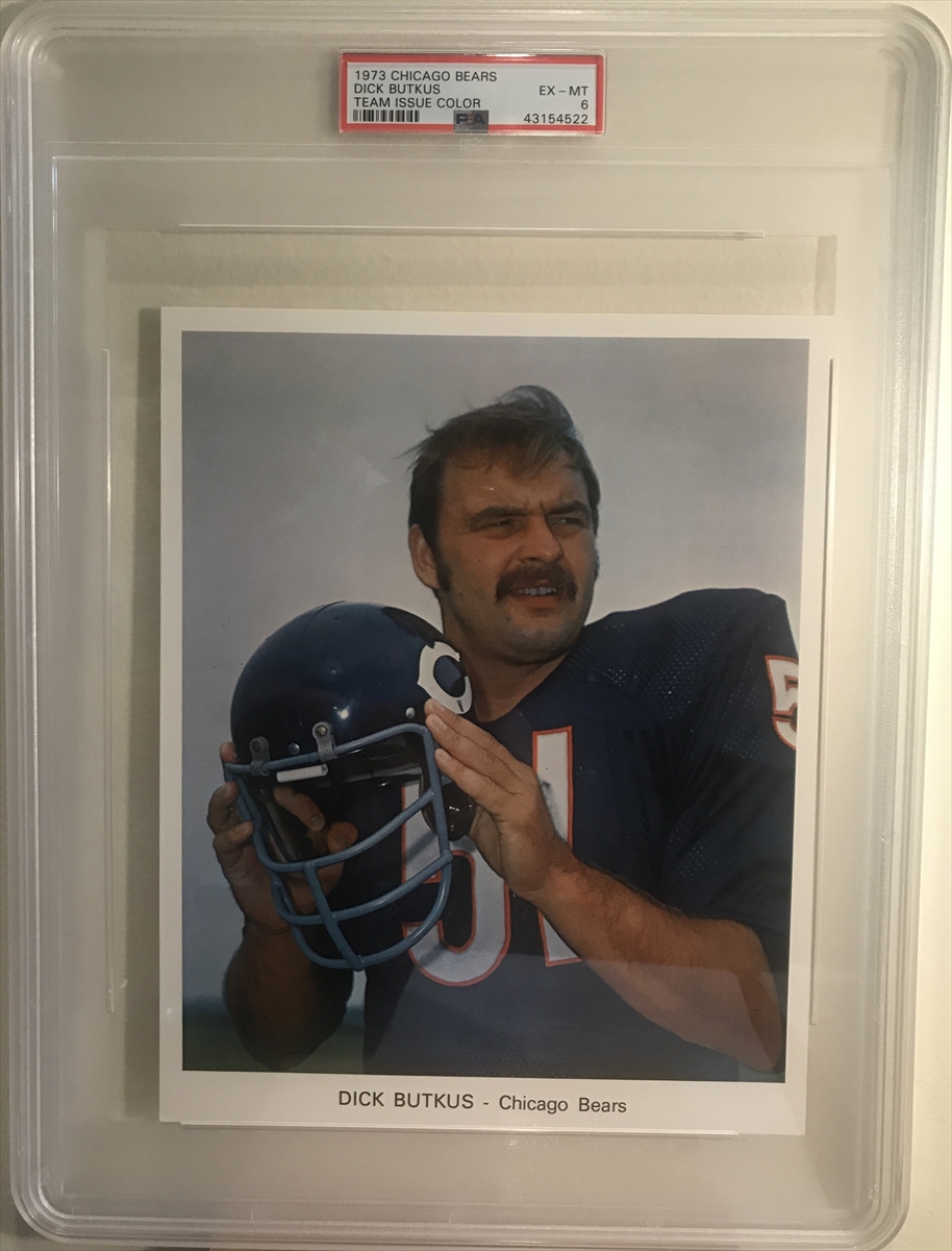 1972 Sunoco Football Stamp Dick Butkus - Chicago Bears