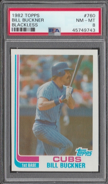  1982 Topps # 760 Bill Buckner Chicago Cubs (Baseball