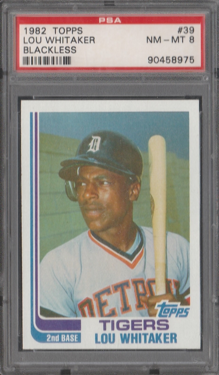  1982 Topps # 39 Lou Whitaker Detroit Tigers (Baseball