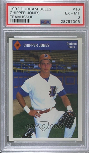 Chipper Jones, Shortstop for the Durham Bulls (1992) : r/baseball