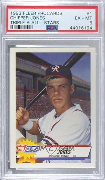  1991 ProCards Minor League Team Set - Macon Braves w/Chipper  Jones (Opened) : Collectibles & Fine Art