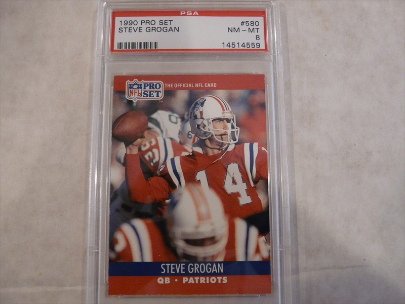 1980 Topps Football Card Steve Grogan QB New England Patriots sun0363