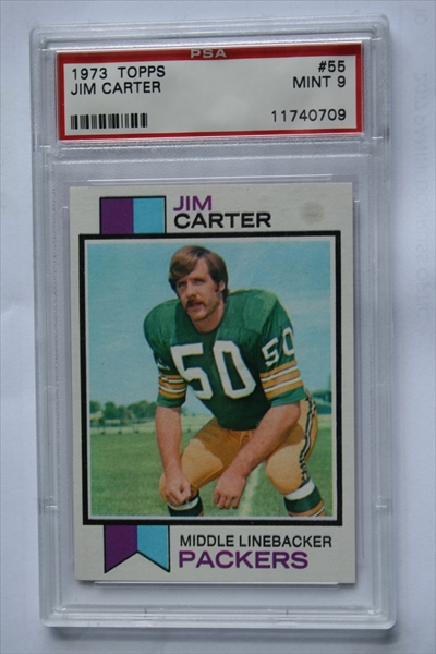 : 1973 Topps # 55 Jim Carter Green Bay Packers (Football