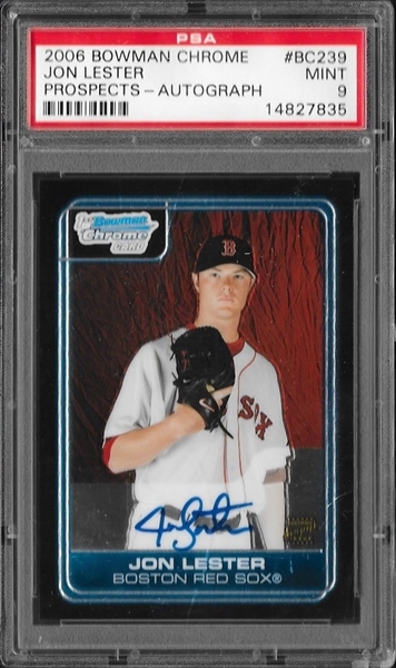 2006 Bowman Chrome Jon Lester Rookie Card