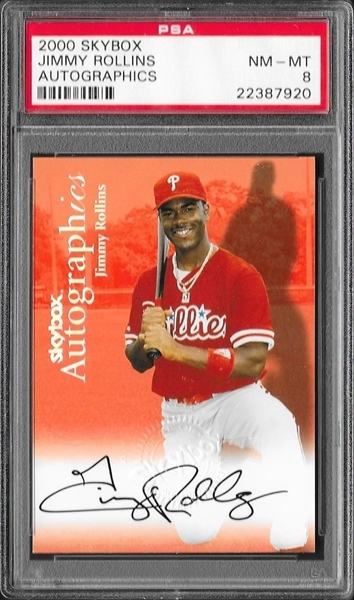 Jimmy Rollins Autographed Signed Phillies Program Autograph Auto PSA/DNA