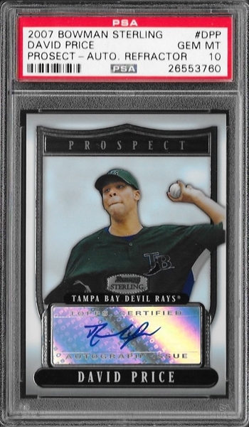 David Price Autographed Signed Tampa Bay Rays MLB 2009 Topps Card