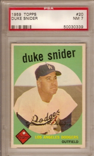  1959 Topps # 270 Gil Hodges Los Angeles Dodgers