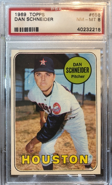  1969 Topps # 656 Dan Schneider Houston Astros