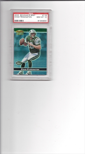 Chad Pennington Memorabilia, Autographed Chad Pennington Collectibles