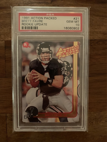 1991 Action Packed Brett Favre Rookie PSA 2024 10