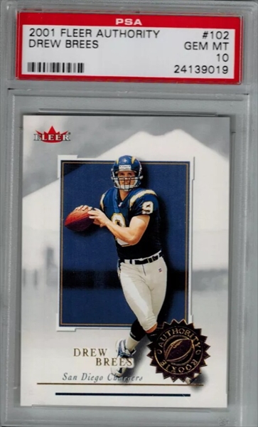 2001 Upper Deck Rookie Threads Drew Brees Jersey Patch