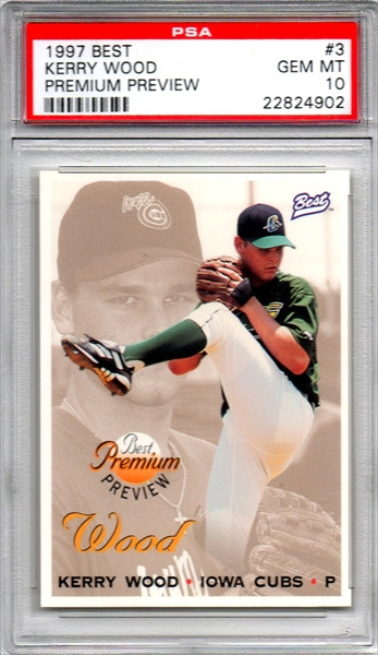 Kerry Wood 1998 Topps Baseball Stars Gold Parallel Numbered Xx/9799 Chicago  Cubs