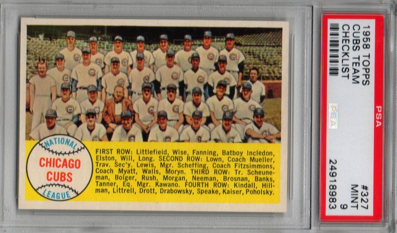 1978 Topps Chicago Cubs Team Set