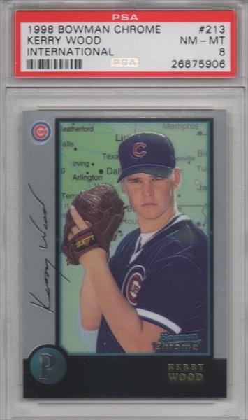  1998 Bowman Baseball Card #213 Kerry Wood : Collectibles & Fine  Art