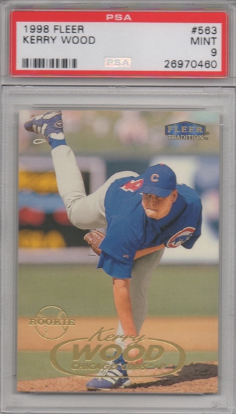  Kerry Wood baseball card 2002 Donruss Rookies Stars #292 1998  NL Award Winner (Chicago Cubs) : Sports & Outdoors
