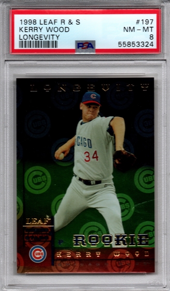 KERRY WOOD - 1998 FLEER TRADITION - ROOKIE CARD # 563 - CHICAGO CUBS - MLB